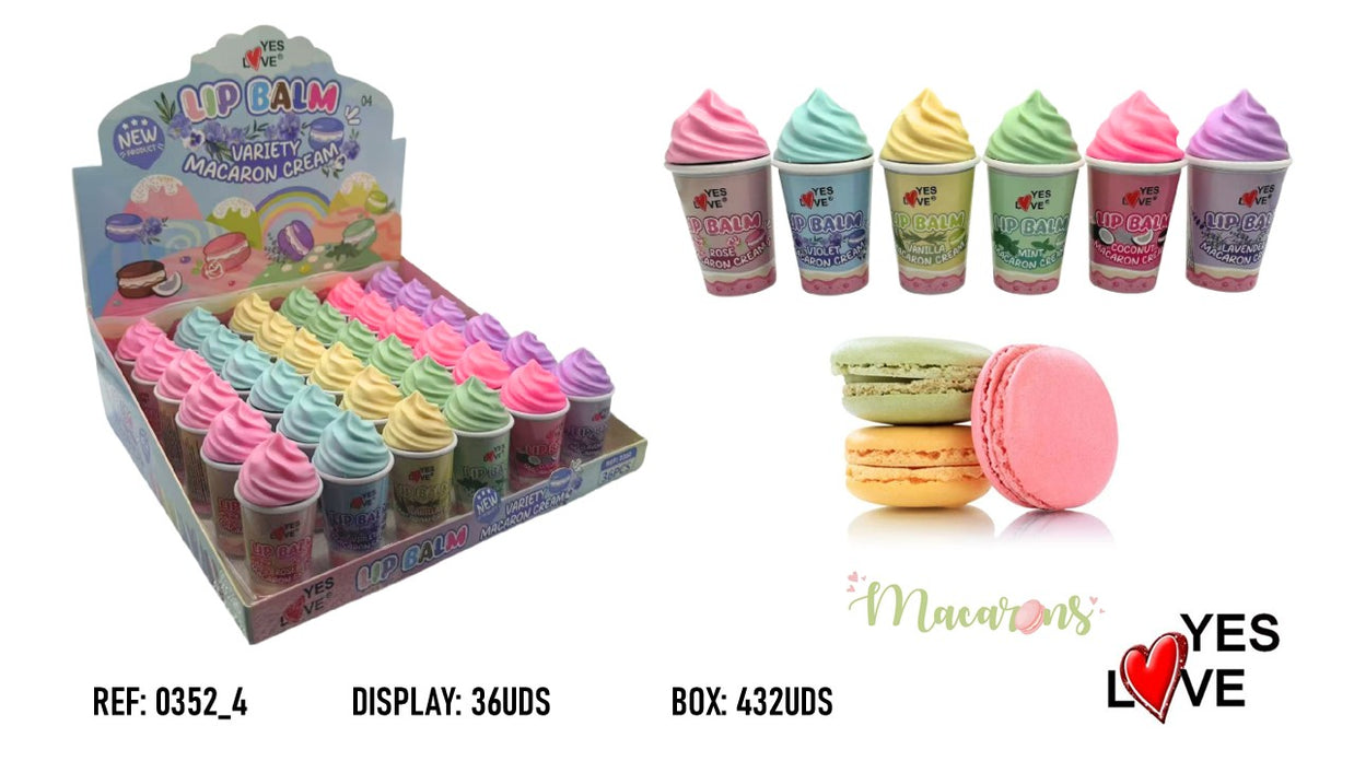 BÁLSAMO LABIAL HELADO MACARONS