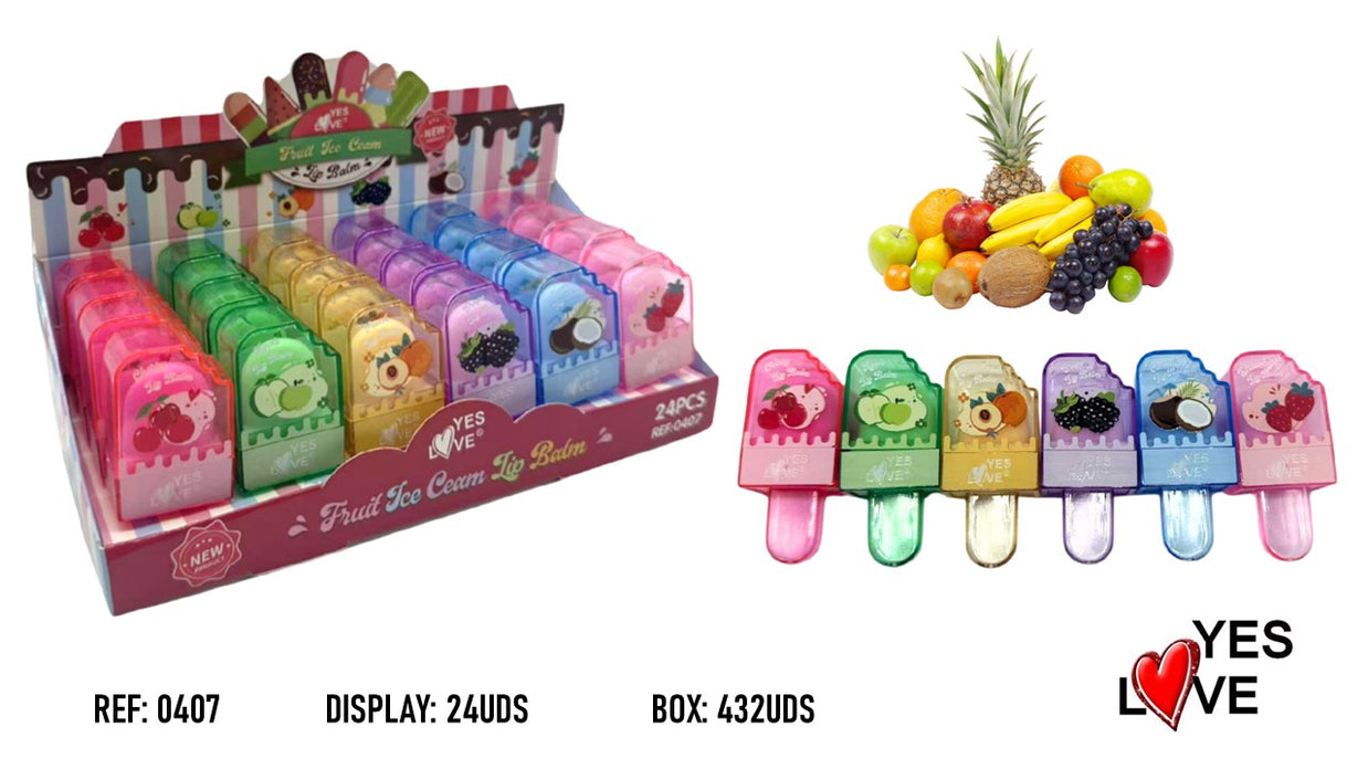 Ice Cream Fruit Lip Balm