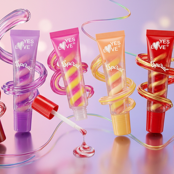 BRILLO DE LABIOS ESPIRAL TRIPLE COLOR