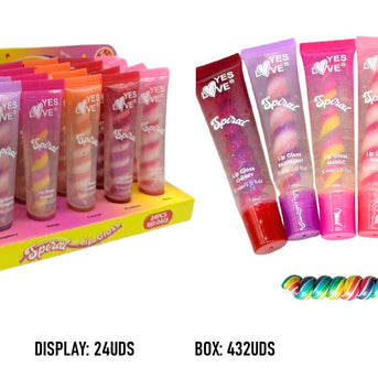 BRILLO DE LABIOS ESPIRAL TRIPLE COLOR