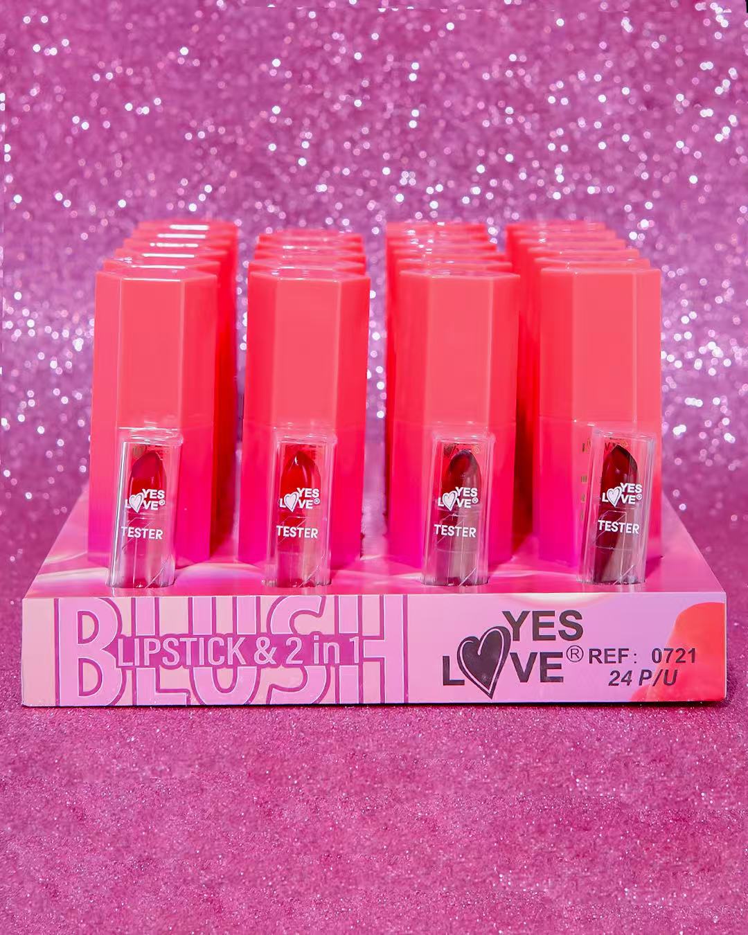 COLORETE Y LABIAL TRANSLUCIDO JUGOSO PARA LABIOS Y MEJILLAS