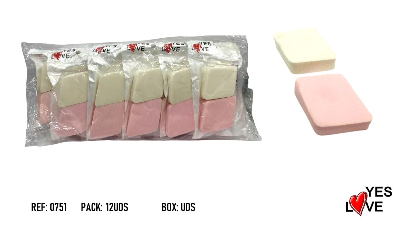 Double-sided makeup sponge