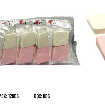 Double-sided makeup sponge