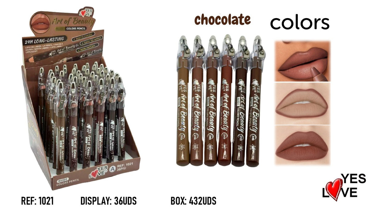 CREAMY PENCIL SHARPENER NEUTRAL BROWN COLORS