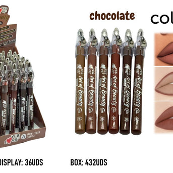 CREAMY PENCIL SHARPENER NEUTRAL BROWN COLORS