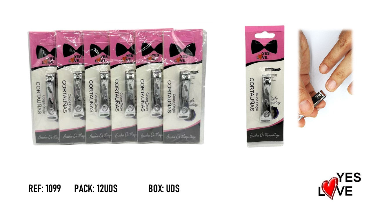 CORTA UNAS METALICO DISEÑO RAYAS HORIZONTALES