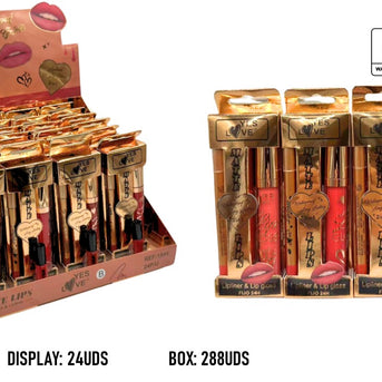 SET BRILLO LABIAL + LAPIZ LABIAL