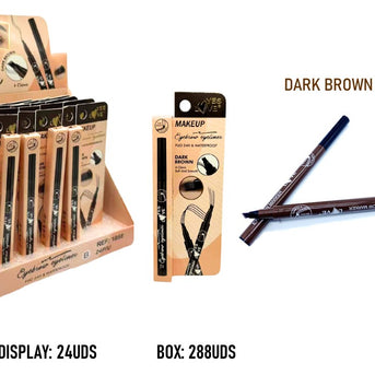 DARK BROWN MICROBLADING EYEBROW MARKER