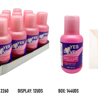 DISOLVENTE QUITAESMALTE DE UÑAS YESLOVE 125ML