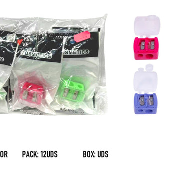 DOUBLE BLACK AND COLORED PENCIL SHARPENERS