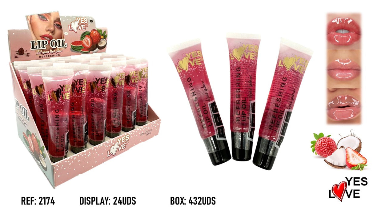 COCONUT, STRAWBERRY AND WATERMELON LIP GLOSS