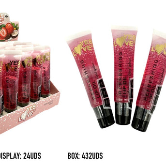 COCONUT, STRAWBERRY AND WATERMELON LIP GLOSS