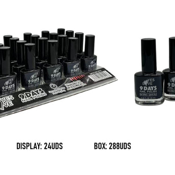 ESMALTE DE UÑAS 9 DIAS NEGRO REF: 2775_16