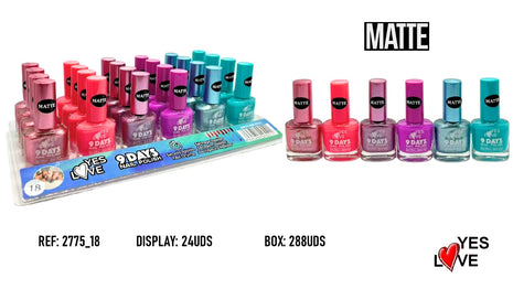 ESMALTE DE UÑAS 9 DIAS MATTE REF: 2775_18