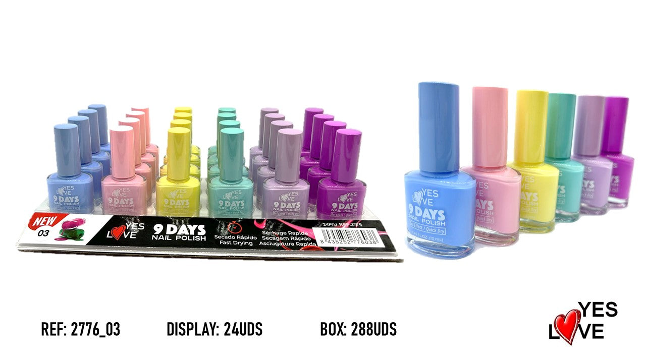 ESMALTE DE UÑAS 9 DIAS COLOR