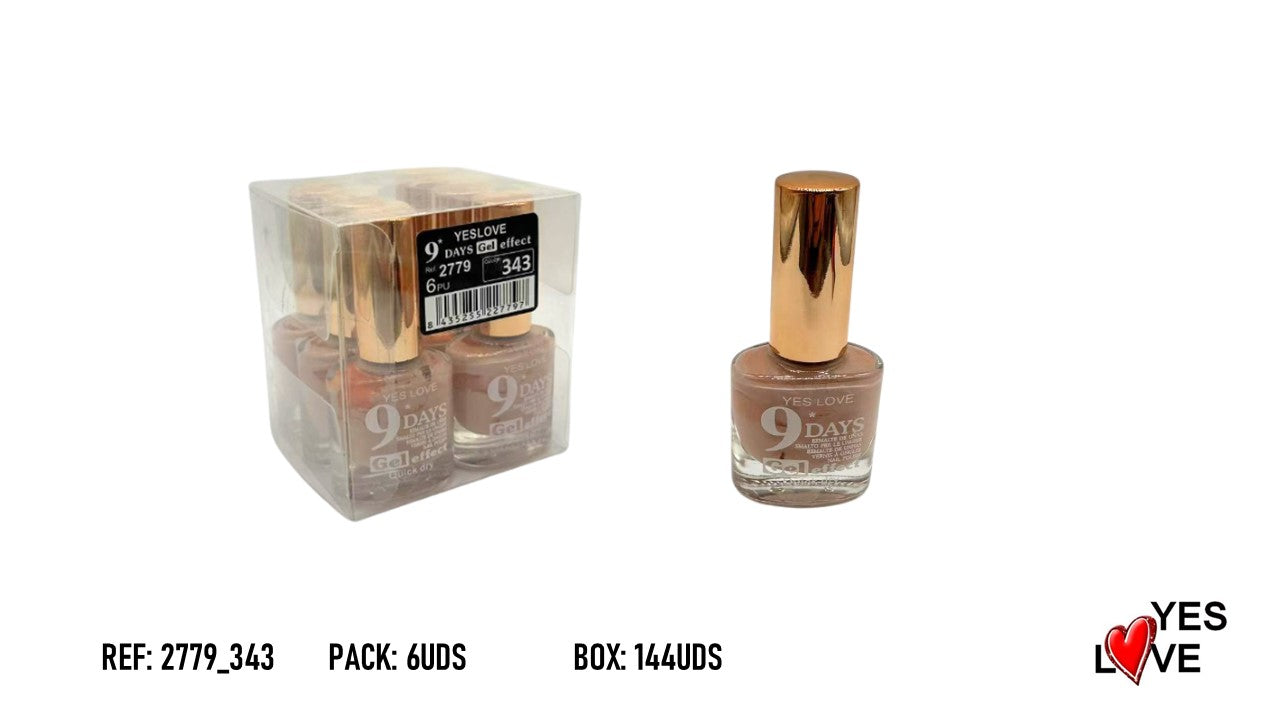 9-DAY NAIL POLISHES 6 UNITS