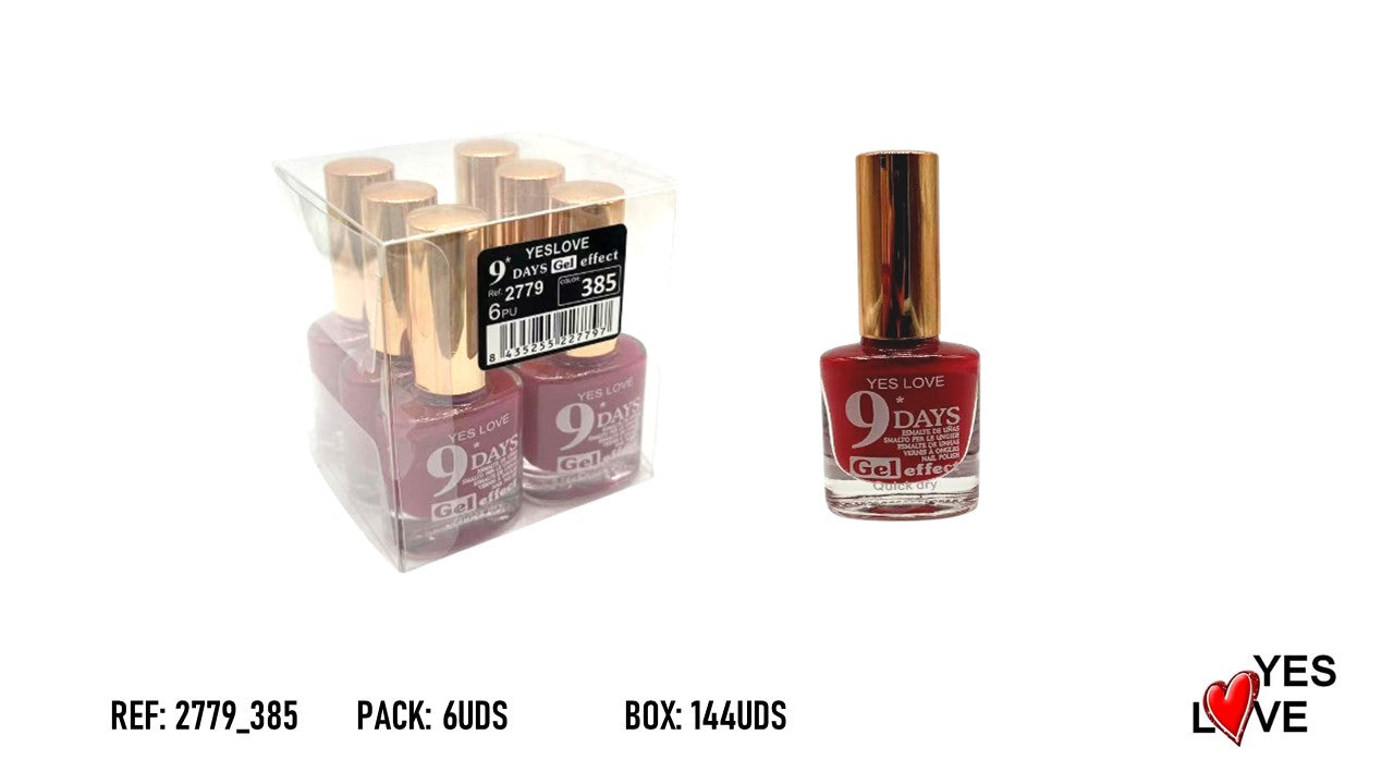 ESMALTES 9 DIAS 6UDS