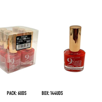 ESMALTE DE UÑAS 9 DIAS 6 UDS