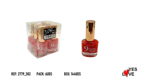 ESMALTE DE UÑAS 9 DIAS 6 UDS