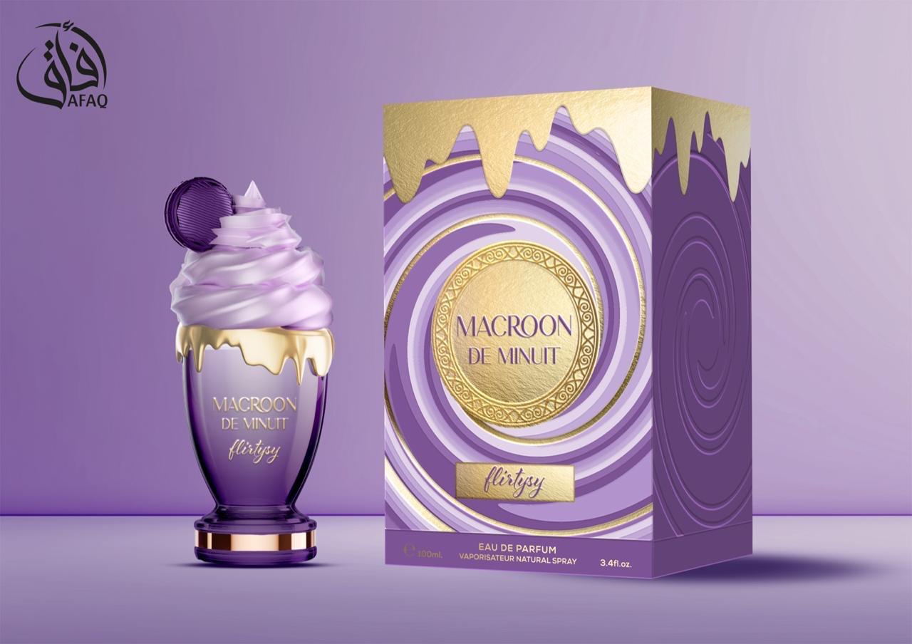 PERFUME ARABE 100ML AFAQ MACROON FLIRTISY EDP (MUJER-8904174441190)