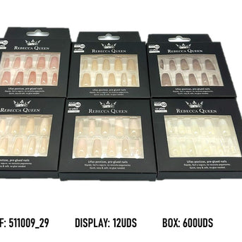 UÑAS POSTIZAS PRESS ON SIN PEGAMENTO