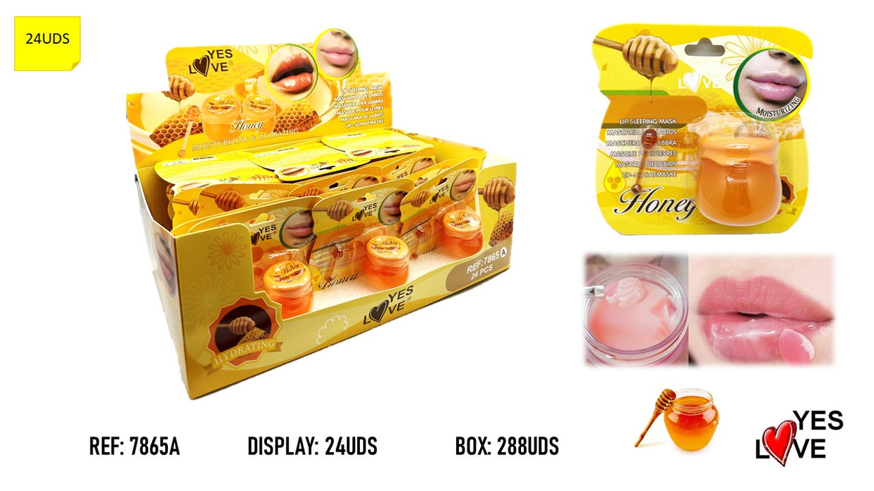 MASCARILLA NOCTURNA HIDRATANTE REPARADORA MIEL LIP MASK 24UD