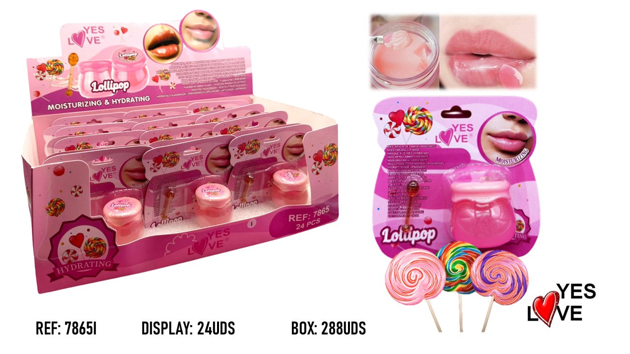 MASCARILLA NOCTURNA HIDRATANTE REPARADORA PIRULETA LIP MASK 24UD