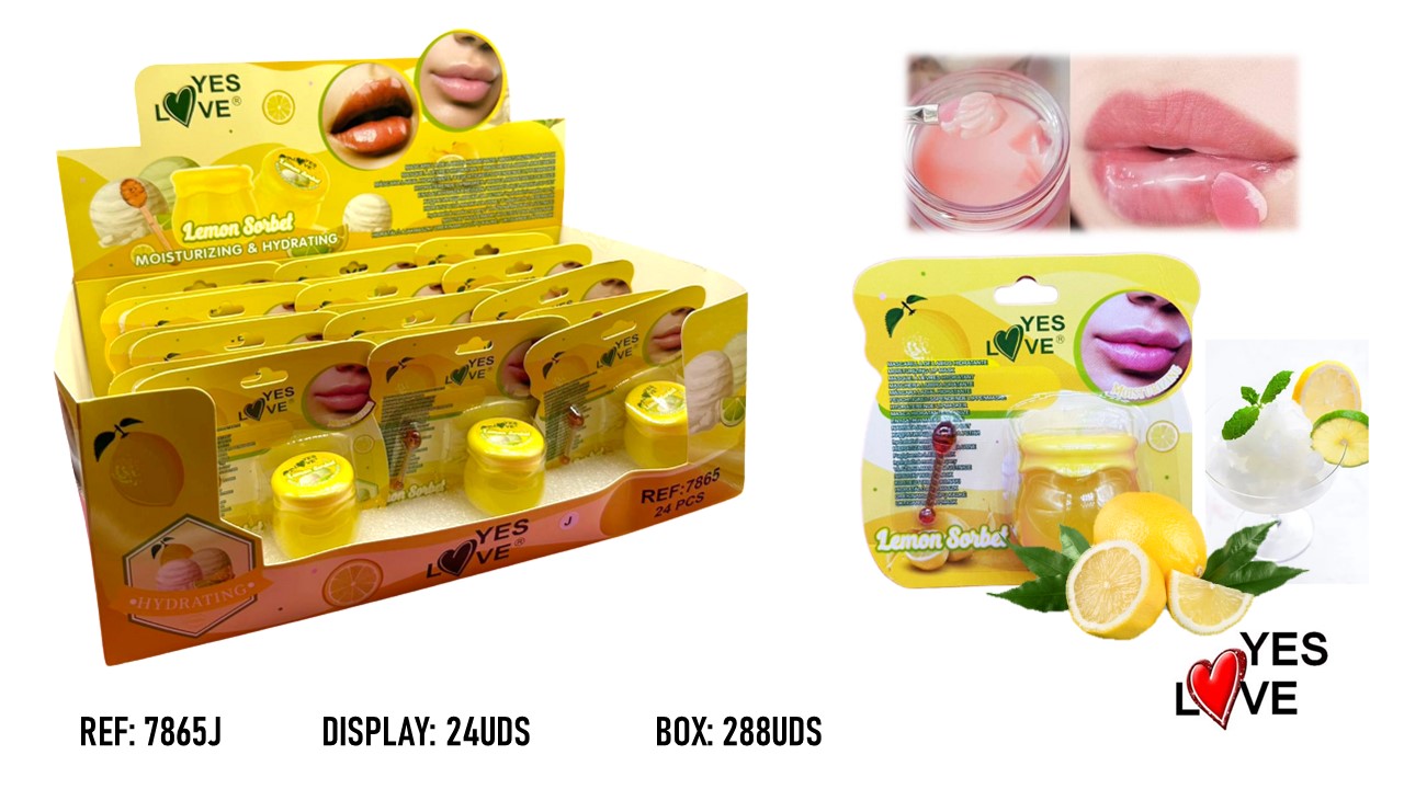 MOISTURIZING REPAIRING NIGHT MASK LEMON SORBET LIP MASK 24 UNITS 