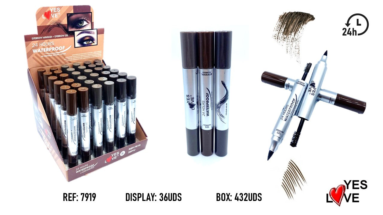 24H WATERPROOF EYEBROW COLOR MARKER + BRUSH