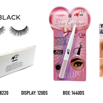 DELINEADOR DE OJOS DOBLE USO EYELINER Y PEGAMENTO MAGNETICO PARA PESTAÑAS