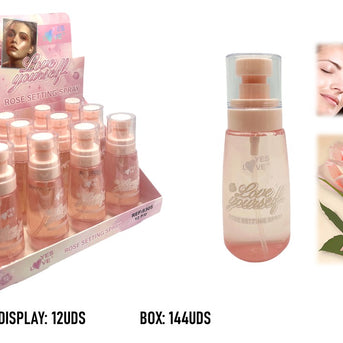 SPRAY FIJADOR DE MAQUILLAJE ROSAS