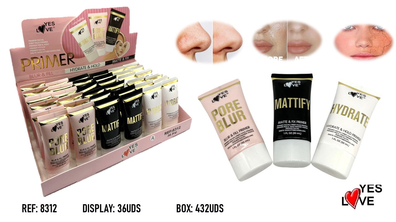 FACIAL PRIMER PORES + MATIFY + HYDRATE – Yeslovecosmetics
