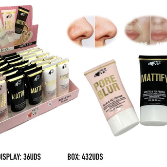 PRIMER FACIAL POROS + MATIZAR + HIDRATAR