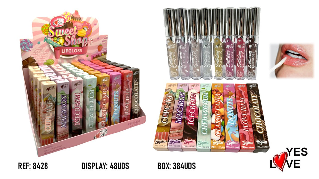 BRILLO DE LABIOS SWEET SHOP ESENCIAS DULCES