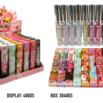 BRILLO DE LABIOS SWEET SHOP ESENCIAS DULCES