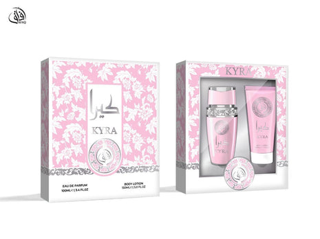 SET PERFUME 100ML Y CREMA CORPORAL 150ML KYRA ROSA CLARO