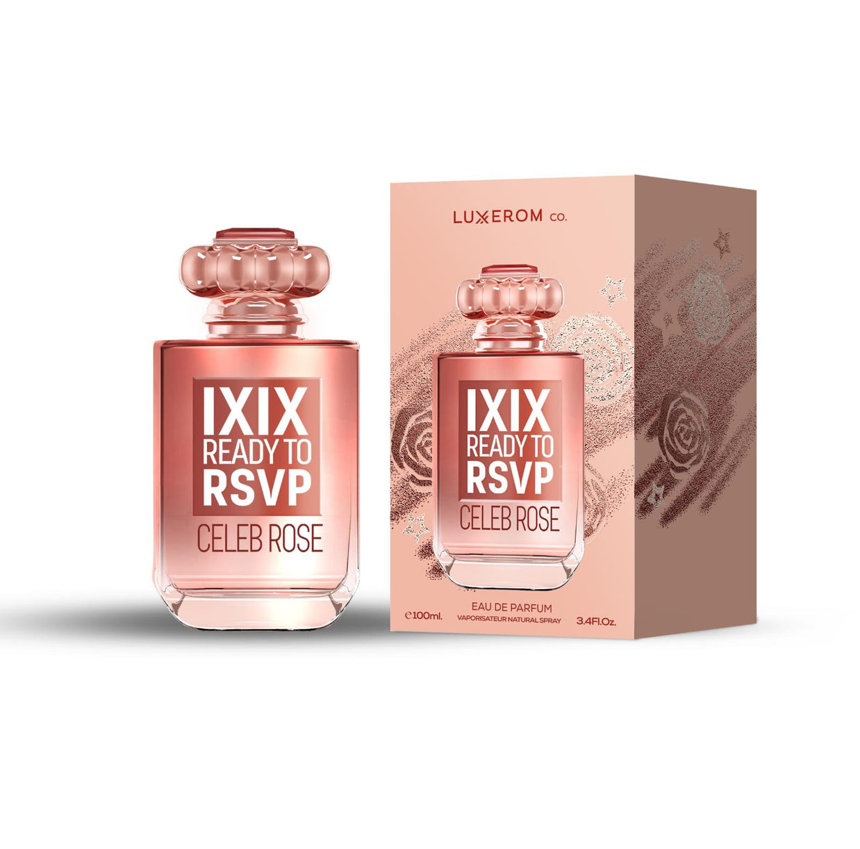 LUXEROM IXIX READY TO RSVP CELEB ROSE PERFUME 100ML 