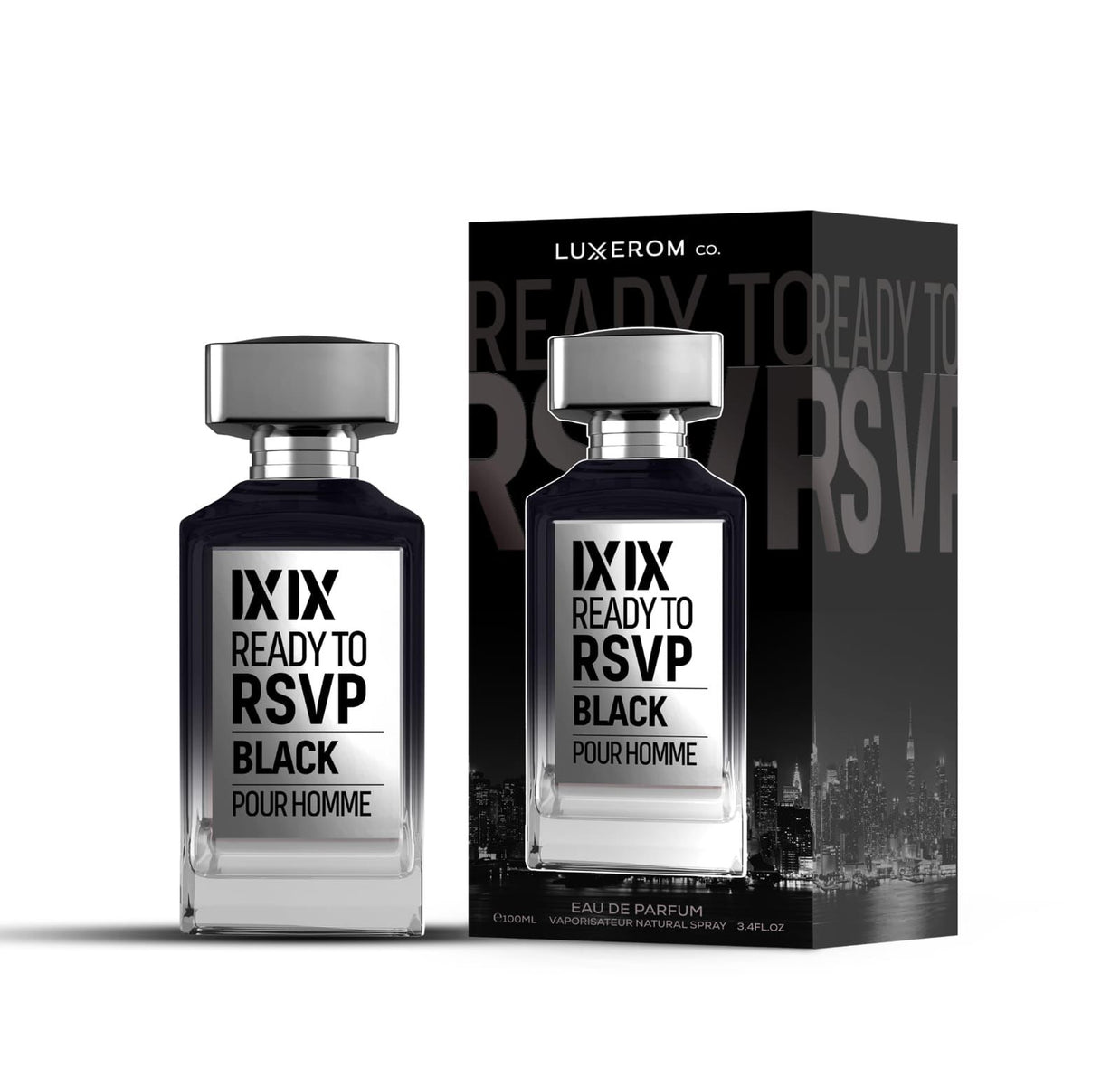 LUXEROM IXIX READY TO RSVP BLACK HOMME PERFUME 100ML 