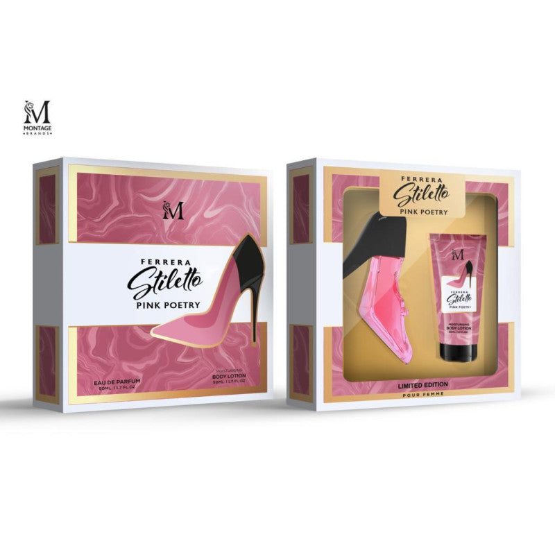 PERFUME SET 50ML FERRERA STILETTO PINK POETRY