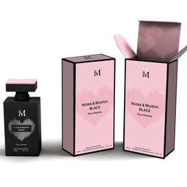 PERFUME 100ML NOTES Y RHYTHM BLACK