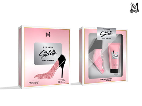 STILETTO PINK SPARKLE PERFUME SET 50ML