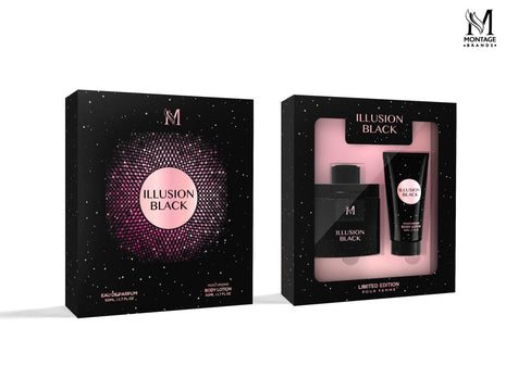 PERFUME SET 50ML ILLUSION BLACK