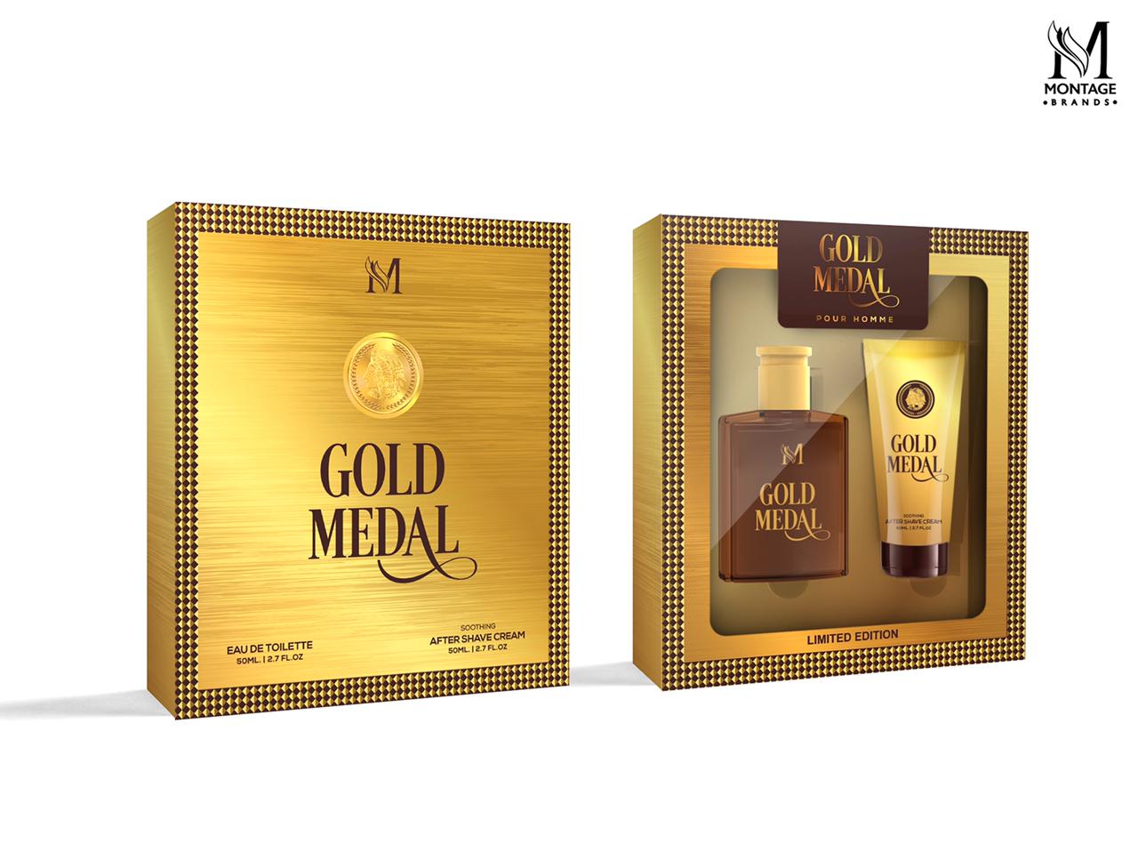 SET PERFUME 50ML GOLD MEDAL LIMITED EDITION HOMME