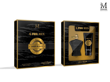 PERFUME SET 50MLG FOR MEN DEEP BLACK