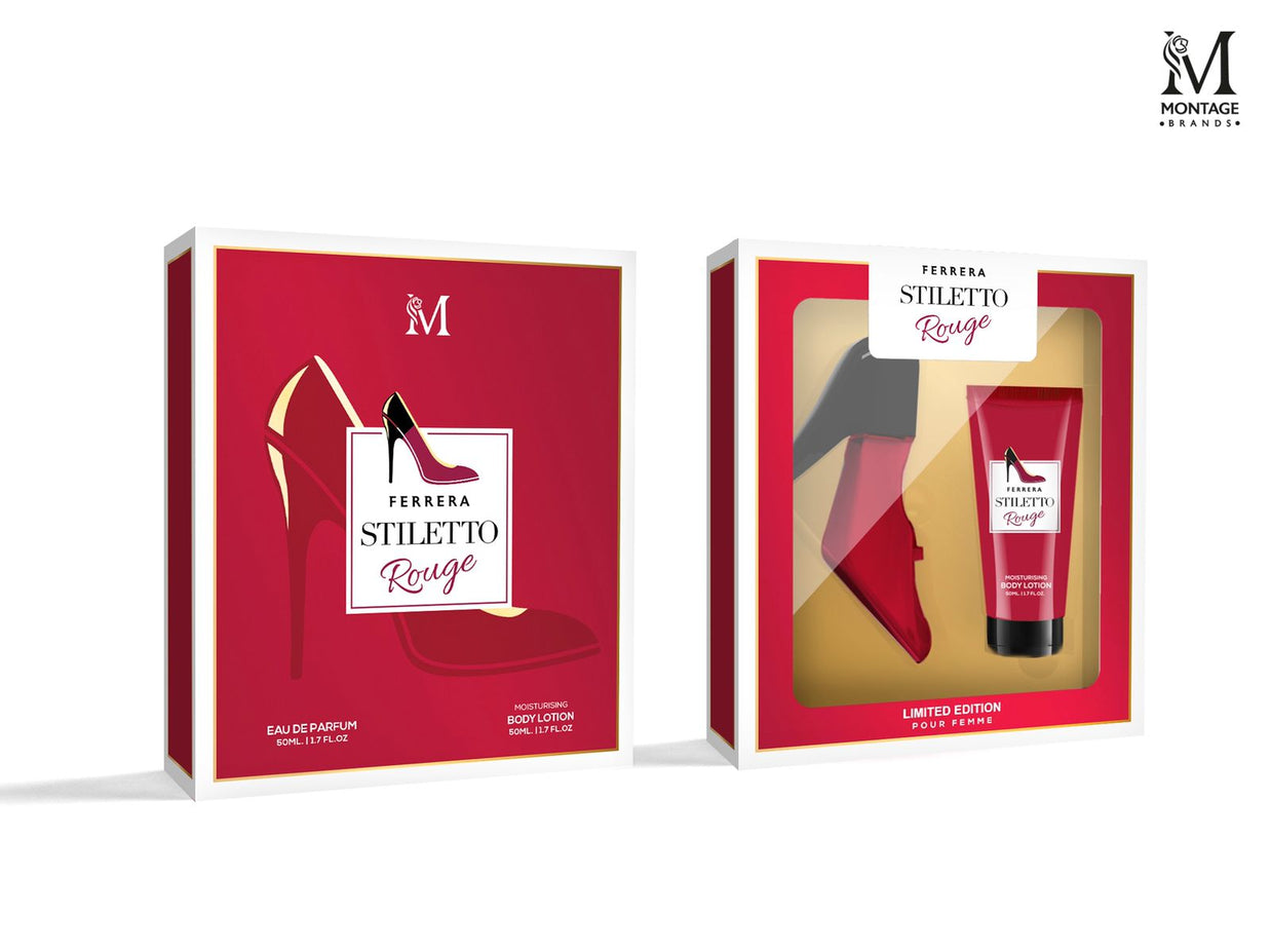 SET PERFUME 50ML FERRERA STILETTO ROUGE