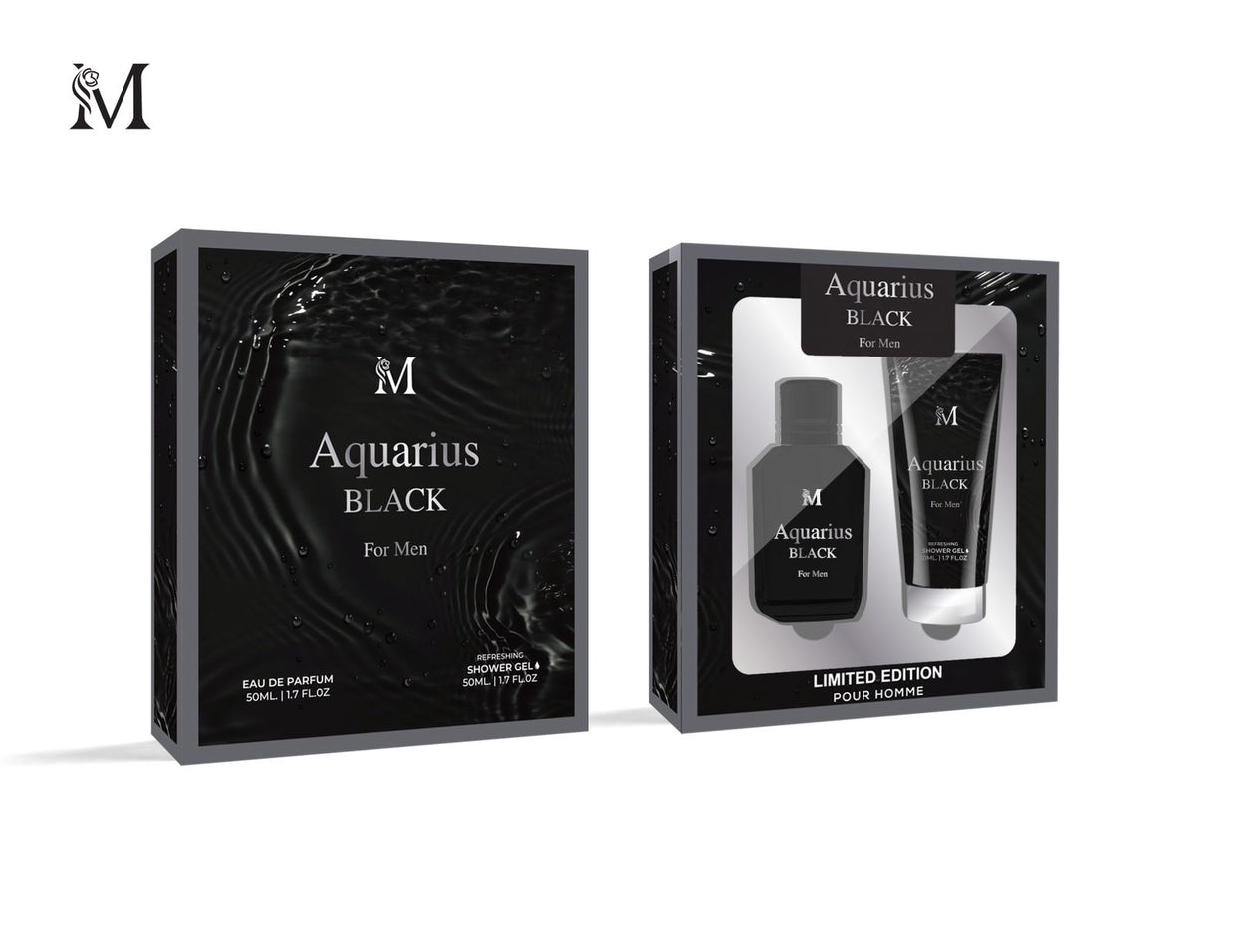PERFUME SET 100ML AQUARIUS BLACK