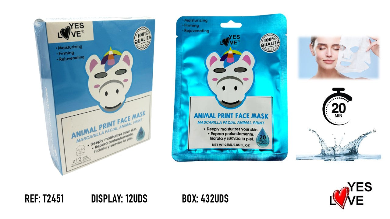 ANIMAL PRINT MASK (Unicorn)