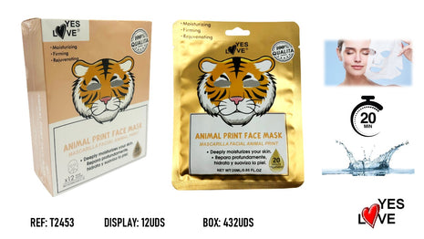 ANIMAL PRINT MASK (Tiger)