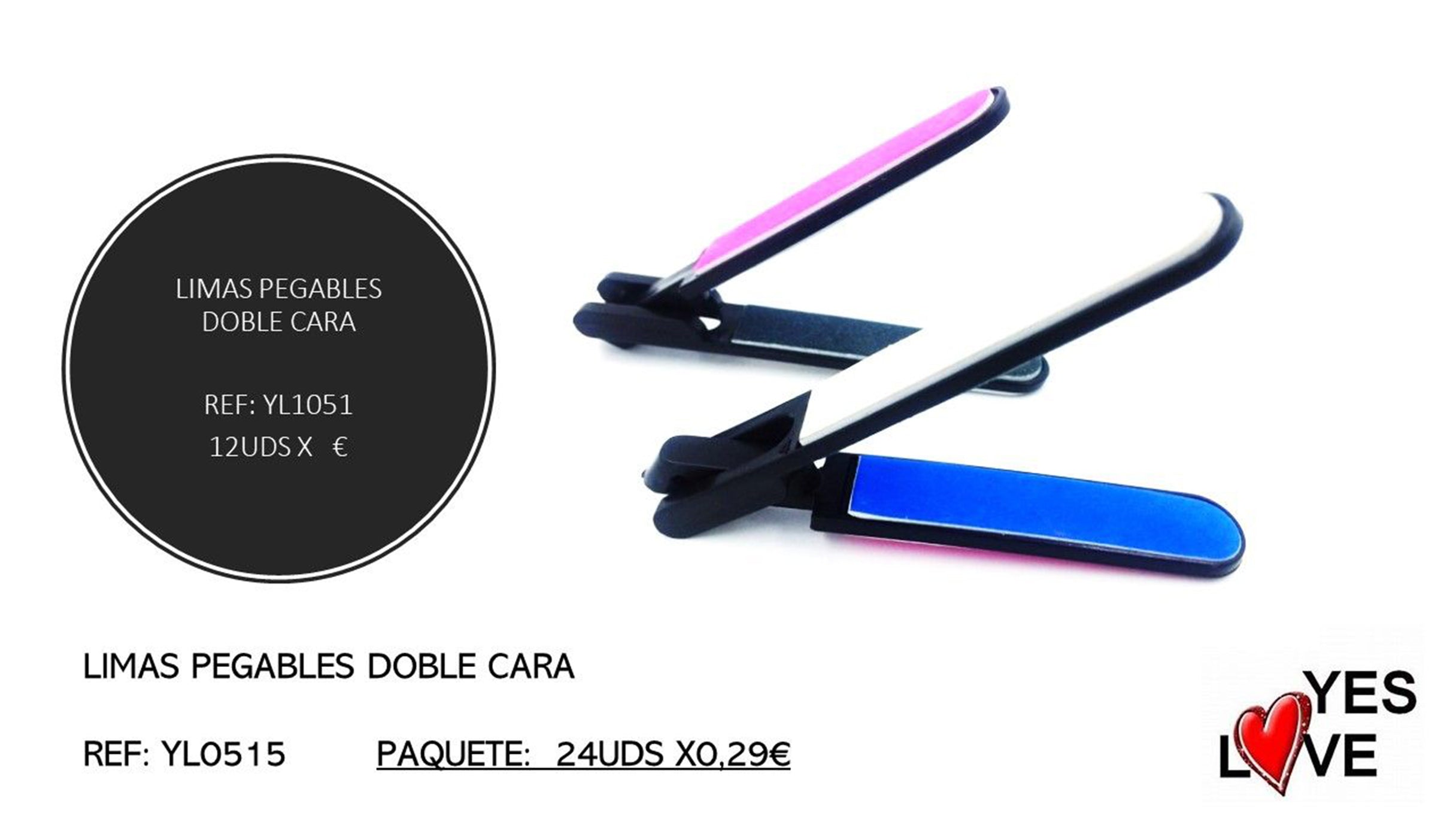 LIMAS PEGABLES DOBLE CARA