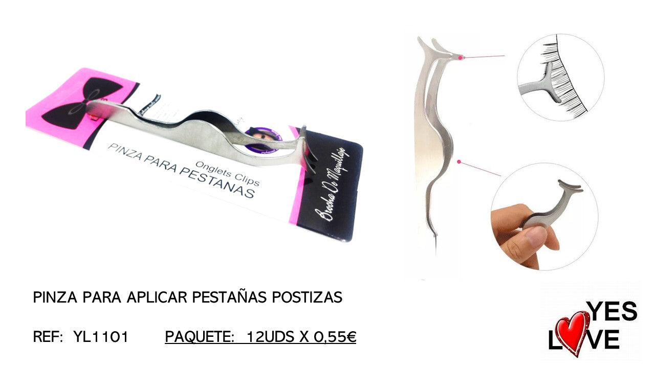 PINZA PARA APLICAR PESTAÑAS POSTIZAS